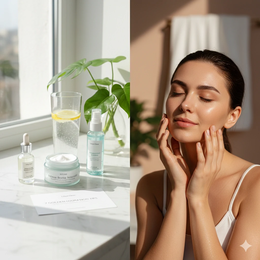 7 نصائح ذهبية للترطيب المكثف وحماية البشرة من الجفاف في ليليا كلينك