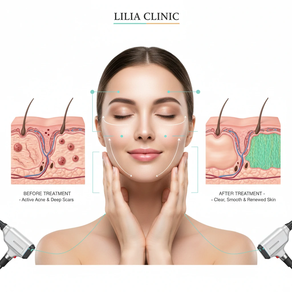 أفضل 6 طرق لعلاج حب الشباب وآثاره بأحدث الأجهزة في ليليا كلينك